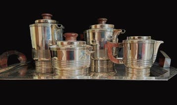 Orfèvrerie Noël Collet, 1930 - Koffie- en theeservies (5) -