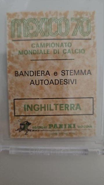 1970 Panini MEXICO 70/Écusson et Drapeau de lAngleterre, Verzamelen, Nieuw