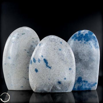 K2 Freiformen – Fascinerend trio met stralend blauwe