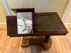 Bibliotheektafel - Mahonie - lees- en schrijftafeltje