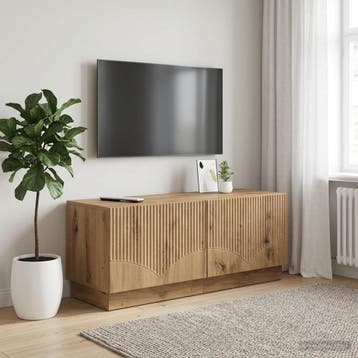 vidaXL Tv-meubel Artisanaal eiken Bewerkt hout, Verzenden, Nieuw