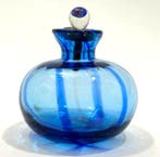 Flacon de parfum - Verre de Murano – Bleu en spirale et