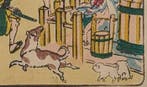 Cent dessins comiques - Incident du cheval au puits -