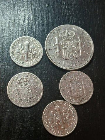 États-Unis. Collection of coins incl. silver 1964 (Sans prix
