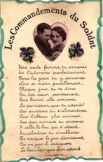 Fantasie - Wenskaarten - militair - vrouw - kind - man -