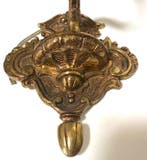1900 - Wandkandelaar (2) - Messing, Glas - Nieuwe Kunst