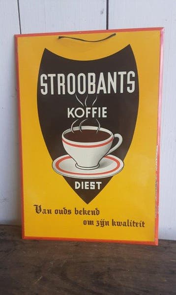 panneau publicitaire de Stroobants Koffie, originaire de
