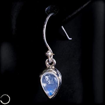 Maansteen-oorbellen van 925 zilver – Elegante oorhangers met