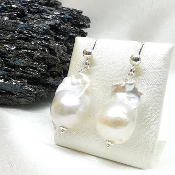 Perle - Argent 925 - Boucles doreilles, Collections