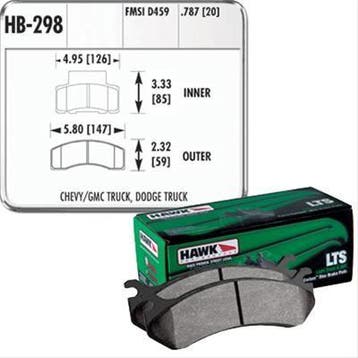 HAWK LTS brake pads front RAM 2500 94/99 Dana 60, Ophalen of Verzenden