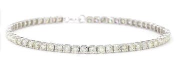 Zonder minimumprijs - Armband - 14 karaat Witgoud - 3.36ct., Nieuw