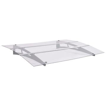 vidaXL Deurluifel 150x90 cm PET zilverkleurig en transparant, Tuin en Terras, Verzenden, Nieuw