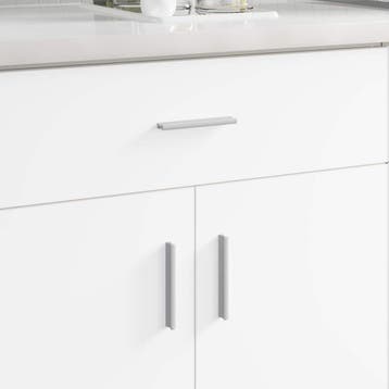 vidaXL Handvat Effen 828 st Zilver 105.7 x 7.4 x 15.5 mm, Verzenden
