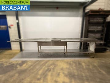 Évier en acier inoxydable Évier avec châssis 480 x 62 x 91, Verzenden