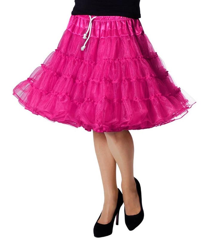 Fuchsia Petticoat Luxe, Hobby en Vrije tijd, Feestartikelen, Nieuw, Verzenden