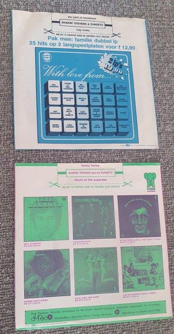 Shakin Stevens and the Sunsets - 2 x 7 singles - Honey