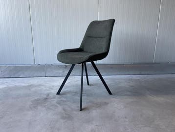 Veiling - Stoel Abba (set van 4) Stof - Groen- Forest, Huis en Inrichting, Stoelen, Nieuw