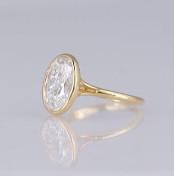 Zonder minimumprijs - Ring - 14 karaat Geel goud - 2.84ct., Nieuw