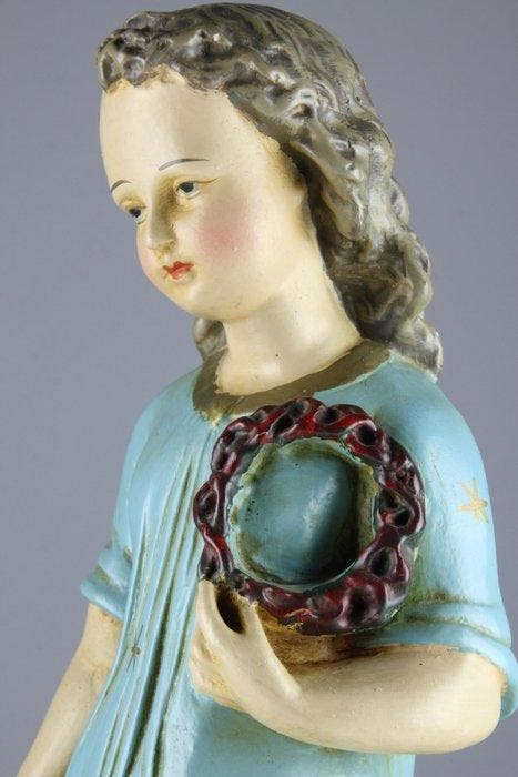 Beeld, Christ Salvator Mundi - 45 cm - Gips, Antiek en Kunst, Kunst | Niet-Westerse kunst