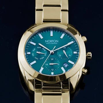 Norton - Gold Voyager GMT - Multifunzione - Solid Band -, Nieuw