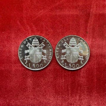 Vaticaan. 500 Lire 500 liras 1980 (Zonder minimumprijs), Postzegels en Munten