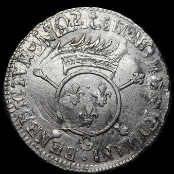 France. Louis XIV (1643-1715). 1/2 Écu 1702-G, Poitiers