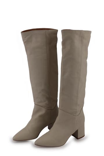 Manfield Laarzen in maat 36 Wit, Kleding | Dames, Schoenen, Hoge laarzen, Verzenden, Wit, Zo goed als nieuw