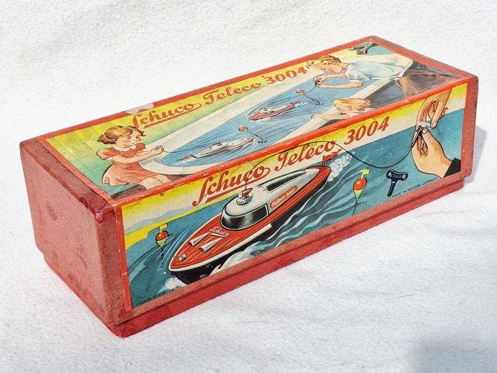 Schuco - Teleco 3003 - Opwindboot - 1950-1959 - Duitsland, Antiquités & Art, Antiquités | Jouets