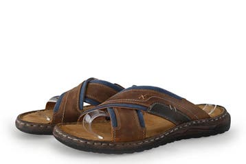 Nelson Slippers in maat 44 Cognac, Kleding | Heren, Schoenen, Slippers, Overige kleuren, Verzenden, Zo goed als nieuw