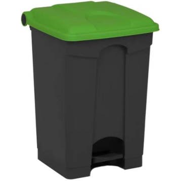 Pedaalemmer | Kunststof | Donkergrijs/Groen | 45L |, Verzenden, Nieuw in verpakking