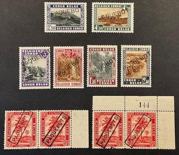 Belgisch-Congo 1923/1938 - Emissies Vloors + Palmen +, Gestempeld