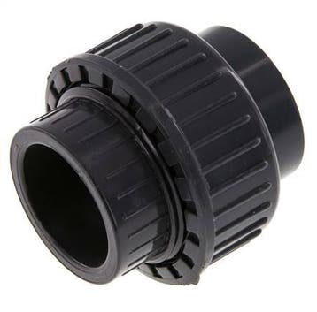 Raccord union en PVC Douille 32x61mm FKM, Verzenden