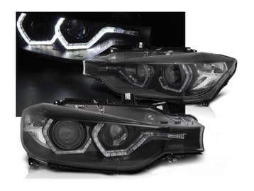 BMW F30/F31 LED tube koplamp unit Zwart 2e kans, Verzenden