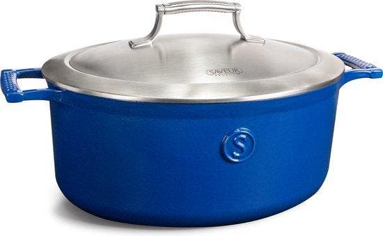 2dekans | Saveur Voyage Braadpan Ø30 cm – Ovaal Gietijzer –, Maison & Meubles, Cuisine | Casseroles & Poêles, Enlèvement ou Envoi
