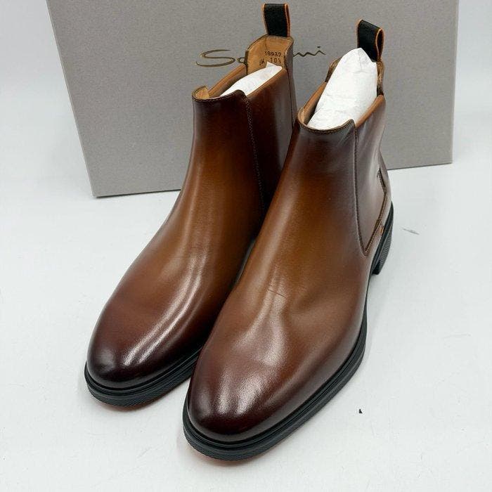 Santoni - Chelsea boots - Maat: EU 44.5 - Nieuw in doos, Kleding | Heren, Schoenen