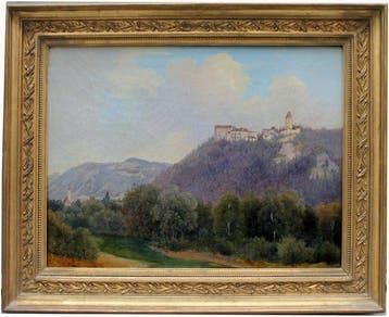 Austrian School (XIX) - View of the castle Seebenstein in