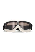 Goggles Motorbril Skibril Bril Wit Montuur Gele Glazen Leath, Ophalen of Verzenden