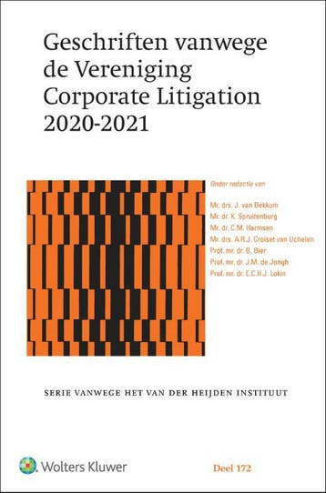 Geschriften Vanwege De Vereniging Corporate Litigation 2020-, Verzenden, Nieuw, J. Bekkum