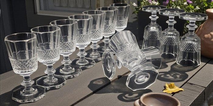 Ignoto - Drinkset (12) - Kristal, Antiek en Kunst, Antiek | Meubels | Tafels