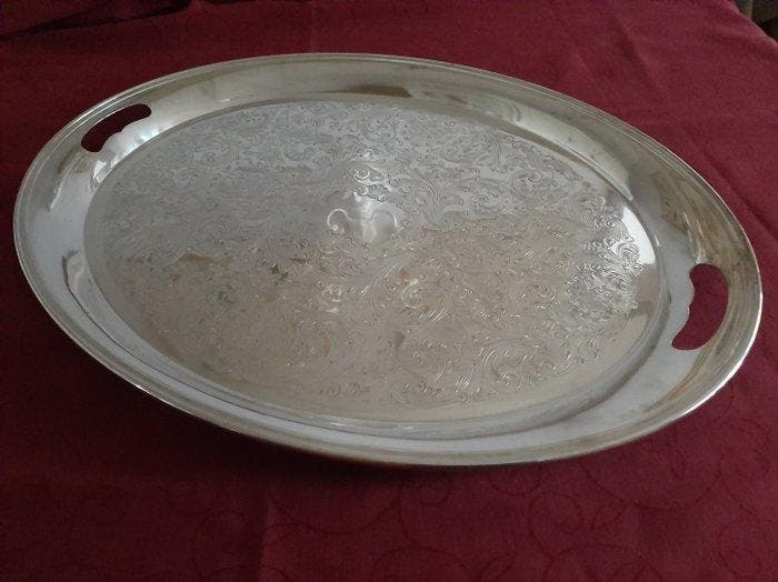 Christofle - Dienblad - Verzilverd, Antiquités & Art, Antiquités | Meubles | Tables