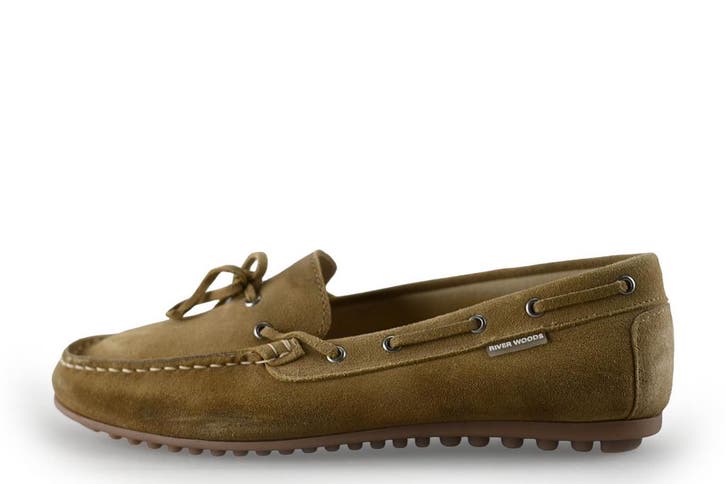 River Woods Instappers in maat 39 Beige, Kleding | Dames, Schoenen, Beige, Zo goed als nieuw, Instappers, Verzenden