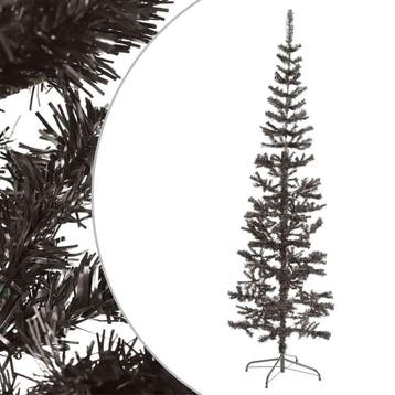 vidaXL Kerstboom smal 180 cm zwart, Verzenden