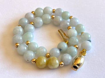 Jadeíta (A) - 18 karaat (750) goud - Armband