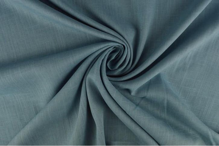 10 meter linnen viscose - Vintage blauw - 150cm breed, Hobby en Vrije tijd, Stoffen en Lappen, 120 cm of meer, 200 cm of meer