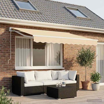 vidaXL Vervangingsdoek voor luifel 300x250 cm polyester, Tuin en Terras, Zonneschermen, Verzenden, Nieuw