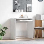 vidaXL Bureau met lade met opslag Wit 77.5 x 43 x 79 cm, Huis en Inrichting, Verzenden, Nieuw