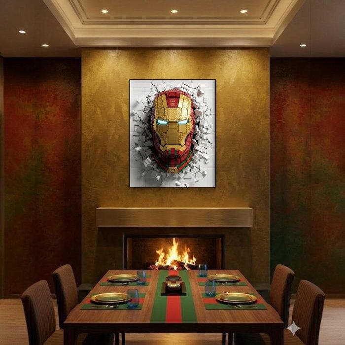 AT9 - [Canvas L] Iron Man - Gucci Iron Mask, Kinderen en Baby's, Speelgoed | Duplo en Lego