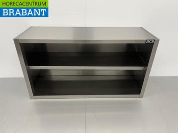 RVS Wandkast Kast Premium-line Open model 120 cm Horeca, Ophalen of Verzenden, Nieuw in verpakking
