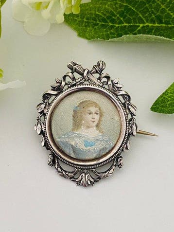 Zilver, Adolphe Flogny (1902) - Frankrijk - Broche, Antiek en Kunst