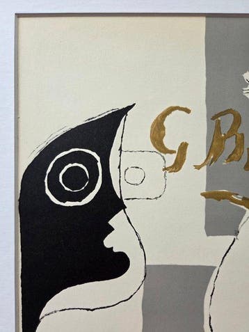 Georges Braque (1882-1963), after - Stilleven met gezicht en, Antiek en Kunst
